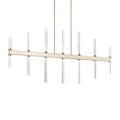 Kichler Lighting 52670PN Polished Nickel Sycara 48.25 Inch 14 Light Led Linear Chandelier With Faceted Crystal In Polished Nickel Image 1
