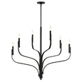 Kichler Lighting 52673BK Black Livadia 36.25 Inch 6 Light Chandelier In Black Image 1