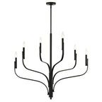 Kichler Lighting 52673BK Black Livadia 36.25 Inch 6 Light Chandelier In Black Image 1
