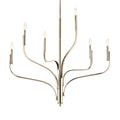 Kichler Lighting 52673PN Polished Nickel Livadia 36.25 Inch 6 Light Chandelier In Polished Nickel Image 1
