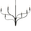 Kichler Lighting 52674BK Black Livadia 47.25 Inch 6 Light Chandelier In Black Image 1