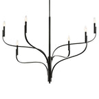 Kichler Lighting 52674BK Black Livadia 47.25 Inch 6 Light Chandelier In Black Image 1