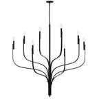 Kichler Lighting 52675BK Black Livadia 47.75 Inch 8 Light Chandelier In Black Image 1
