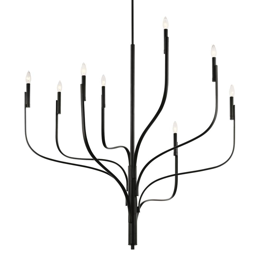 Kichler Lighting Livadia 47.75 Inch 8 Light Chandelier In Black