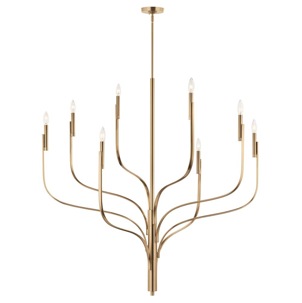 Kichler Lighting 52675CPZ Champagne Bronze Livadia 47.75 Inch 8 Light Chandelier In Champagne Bronze Image 1