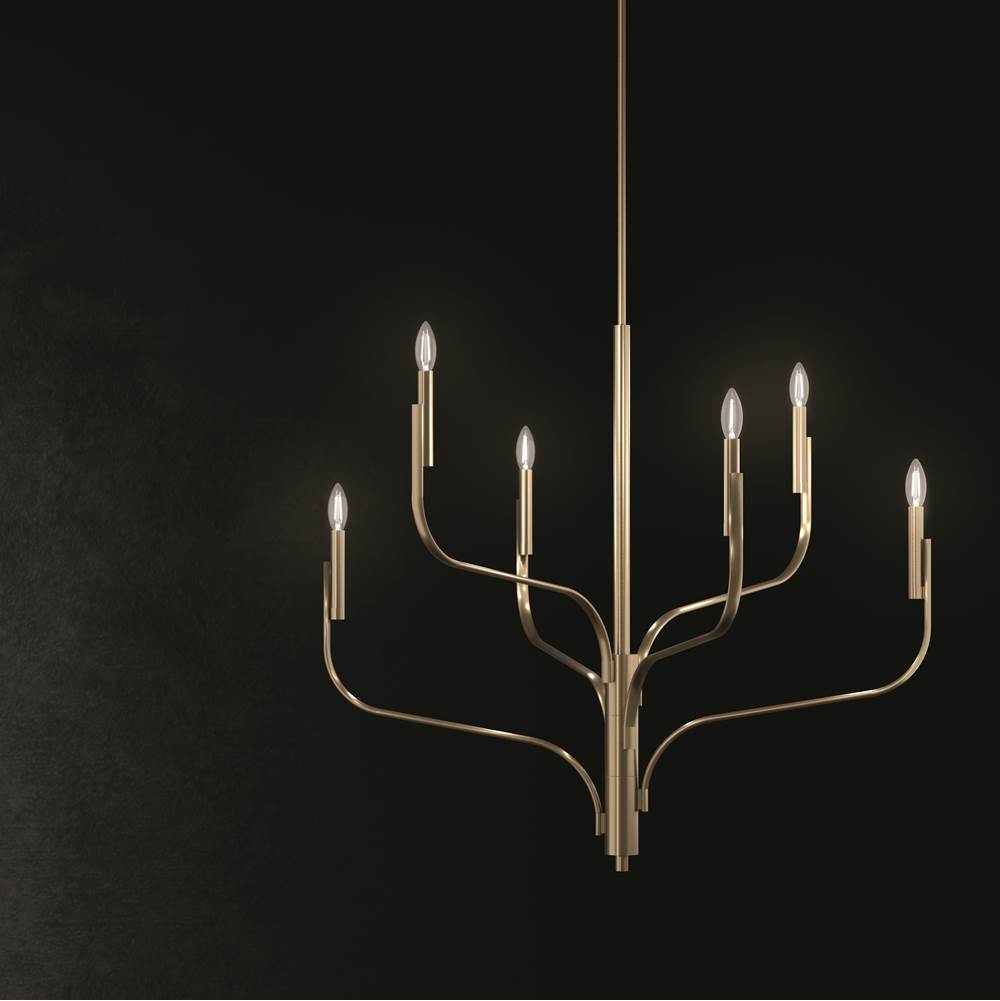 Kichler Lighting 52675CPZ Champagne Bronze Livadia 47.75 Inch 8 Light Chandelier In Champagne Bronze Image 8