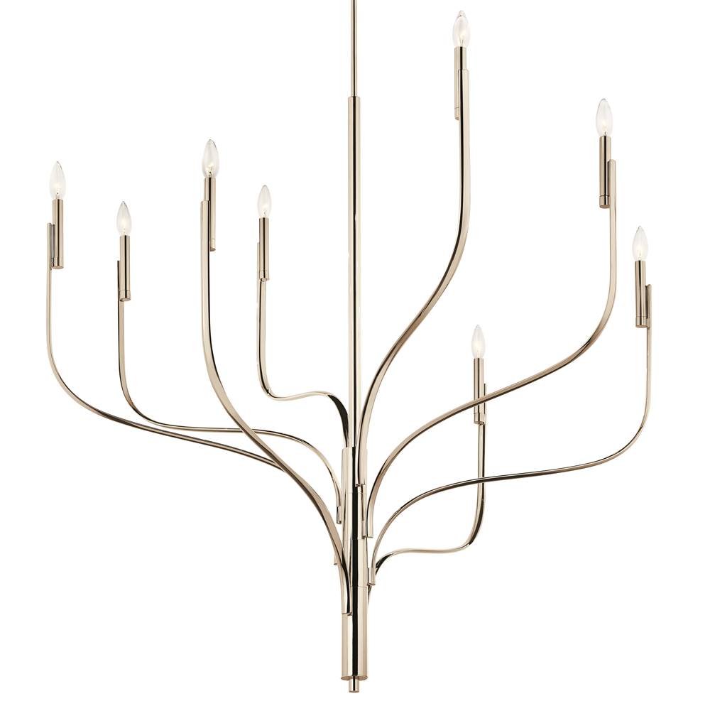 Kichler Lighting Livadia 47.75 Inch 8 Light Chandelier In Polished Nickel
