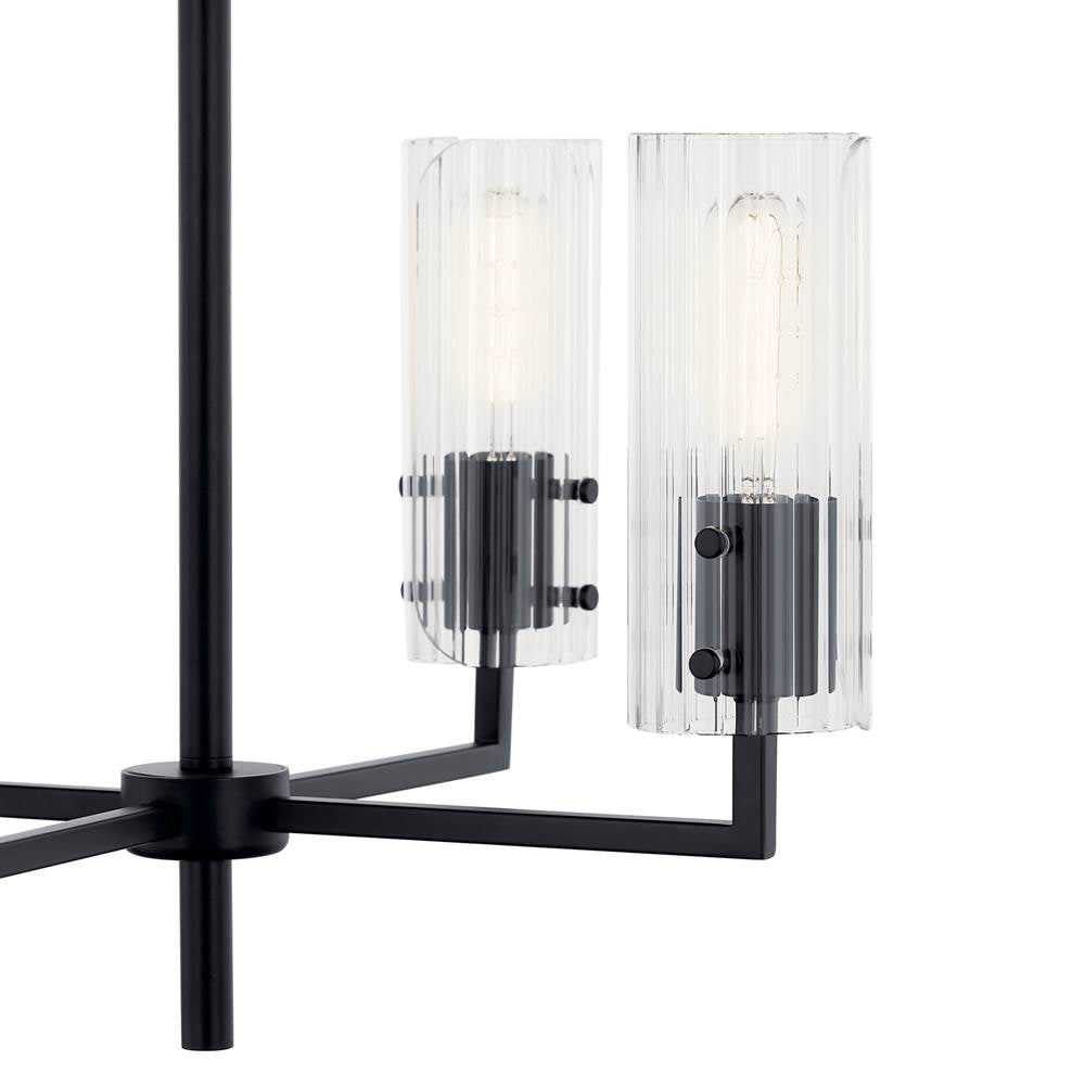 Kichler Lighting 52678BK Black Velestino 20.5'' 4-light Chandelier In Black Image 4