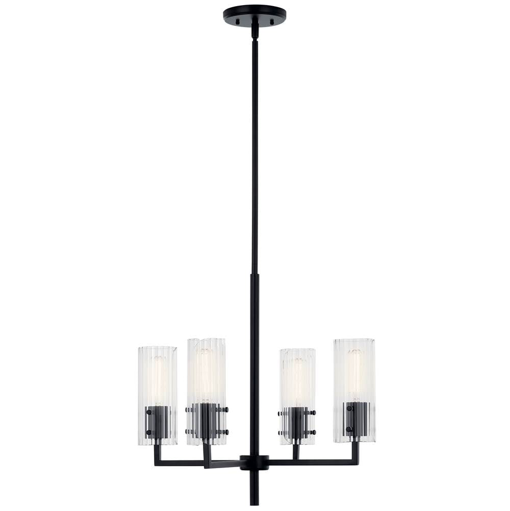 Kichler Lighting Velestino 20.5'' 4-light Chandelier In Black