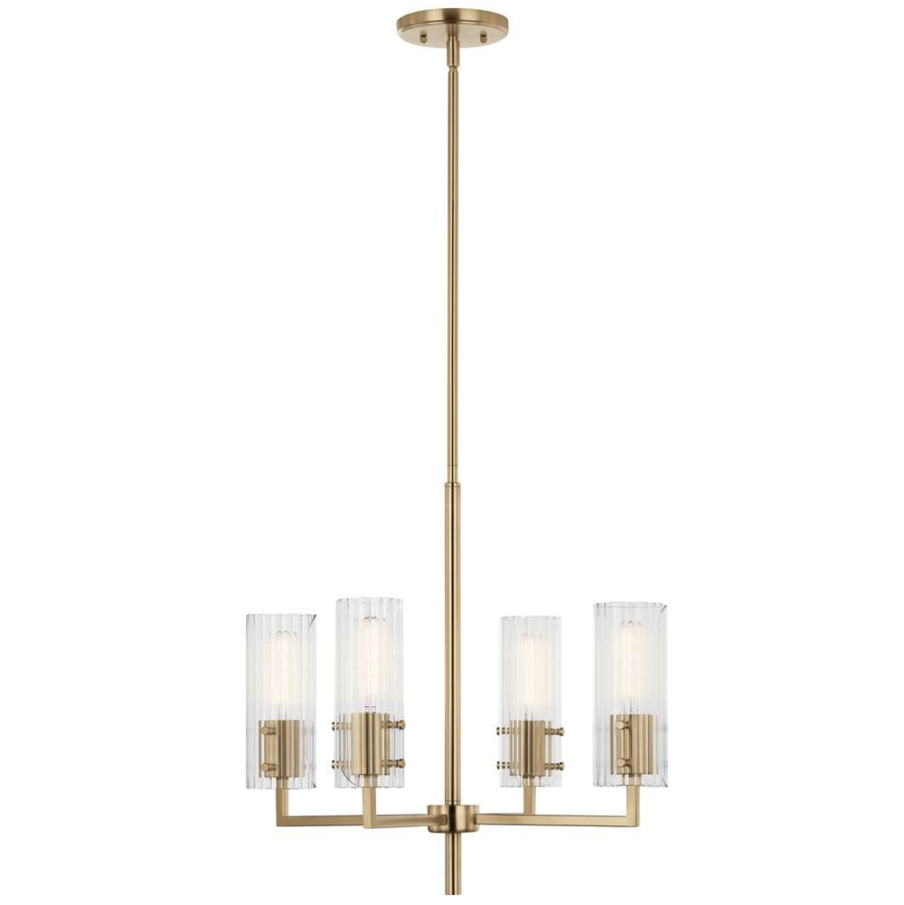 Kichler Lighting Velestino 20.5'' 4-light Chandelier In Black