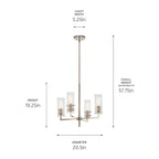 Kichler Lighting 52678PN Polished Nickel Velestino 20.5'' 4-light Chandelier In Polished Nickel Image 2