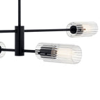 Kichler Lighting 52681BK Black Velestino 47.50'' 4-light Linear Chandelier In Black Image 4