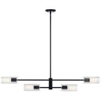 Kichler Lighting Velestino 47.50'' 4-light Linear Chandelier In Black