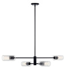 Kichler Lighting 52681BK Black Velestino 47.50'' 4-light Linear Chandelier In Black Image 5