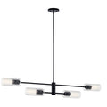 Kichler Lighting 52681BK Black Velestino 47.50'' 4-light Linear Chandelier In Black Image 1