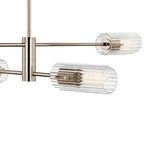 Kichler Lighting 52681PN Polished Nickel Velestino 47.50'' 4-light Linear Chandelier In Polished Nickel Image 4