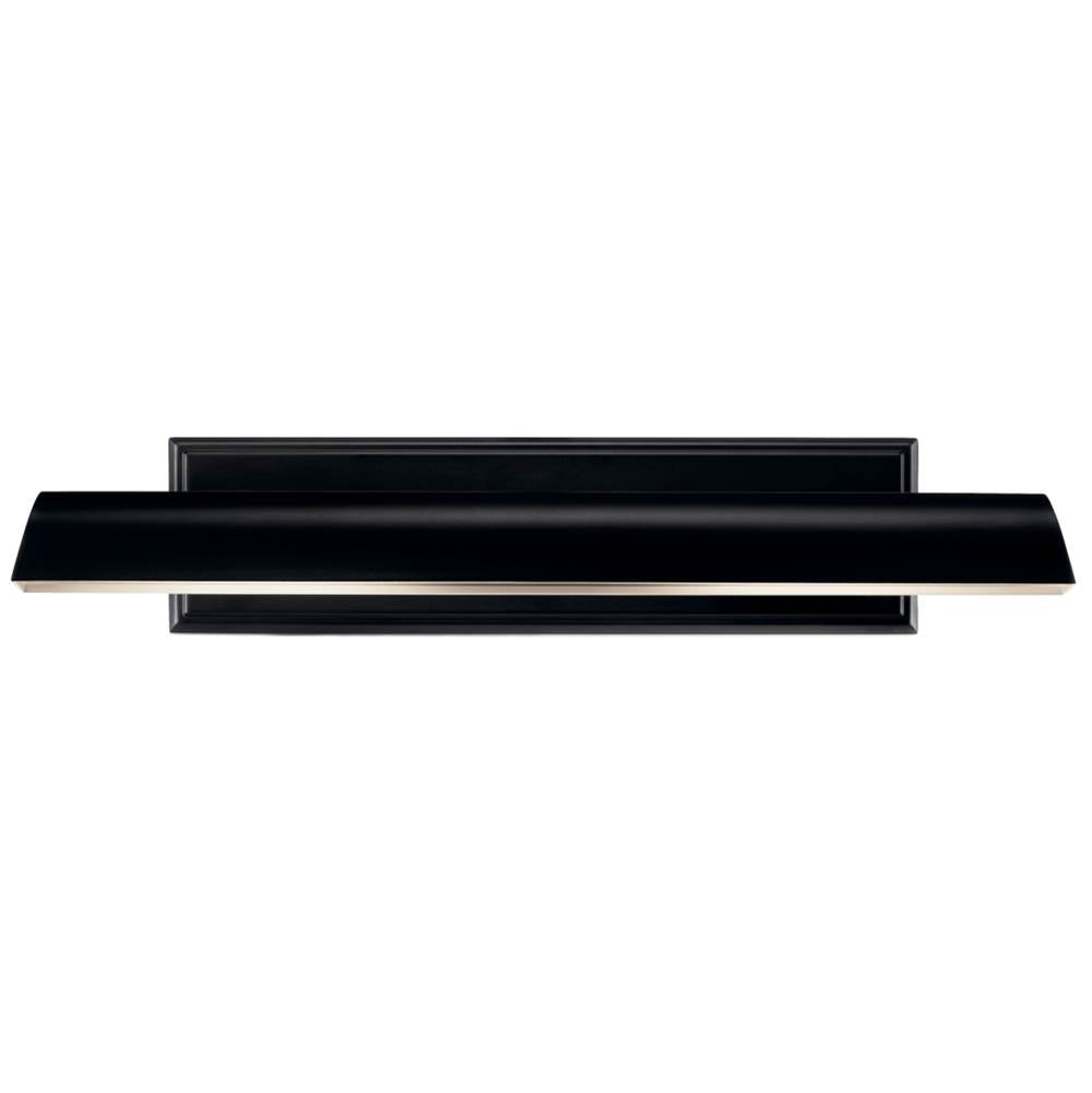 Kichler Lighting 52686BK Black Carston 24 Inch 2 Light Picture Light In Black With White Interior Image 5