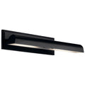 Kichler Lighting 52686BK Black Carston 24 Inch 2 Light Picture Light In Black With White Interior Image 1