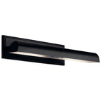 Kichler Lighting 52686BK Black Carston 24 Inch 2 Light Picture Light In Black With White Interior Image 1