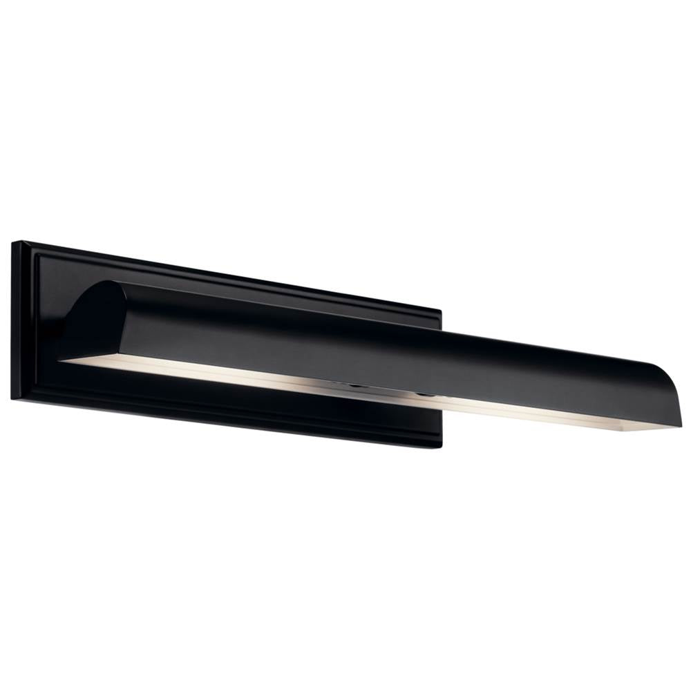 Kichler Lighting 52686BK Black Carston 24 Inch 2 Light Picture Light In Black With White Interior Image 1