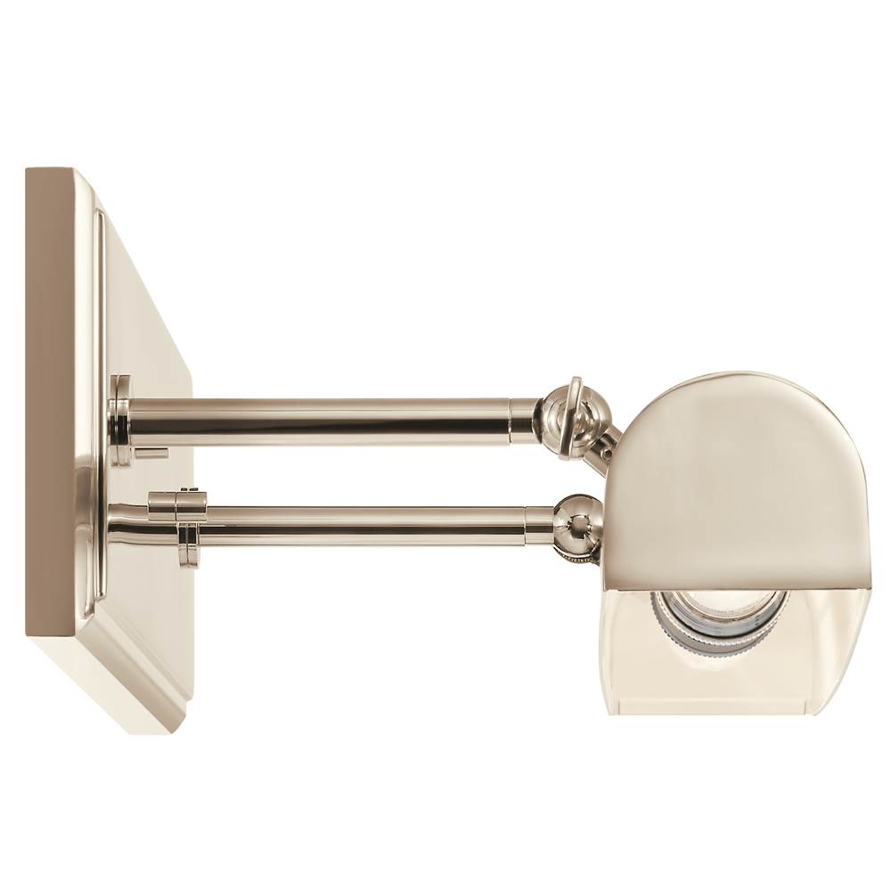 Kichler Lighting Carston 24 Inch 2 Light Picture Light In Polished Nickel With White Interior