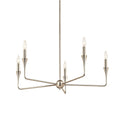 Kichler Lighting 52689PN Polished Nickel Alvaro 30 Inch 5 Light Chandelier In Polished Nickel Image 1