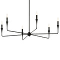 Kichler Lighting 52690BK Black Alvaro 40 Inch 6 Light Chandelier In Black Image 1