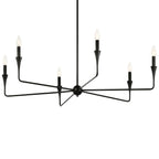 Kichler Lighting 52690BK Black Alvaro 40 Inch 6 Light Chandelier In Black Image 1