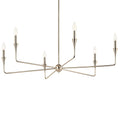 Kichler Lighting 52690PN Polished Nickel Alvaro 40 Inch 6 Light Chandelier In Polished Nickel Image 1