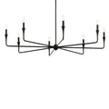 Kichler Lighting 52691BK Black Alvaro 50 Inch 8 Light Chandelier In Black Image 1