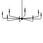 Kichler Lighting 52691BK Black Alvaro 50 Inch 8 Light Chandelier In Black Image 1