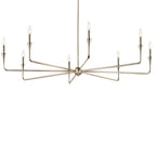 Kichler Lighting 52691PN Polished Nickel Alvaro 50 Inch 8 Light Chandelier In Polished Nickel Image 1