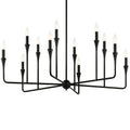 Kichler Lighting 52692BK Black Alvaro 39.75 Inch 12 Light Multi-tier Chandelier In Black Image 1