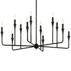 Kichler Lighting 52692BK Black Alvaro 39.75 Inch 12 Light Multi-tier Chandelier In Black Image 1
