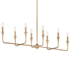 Kichler Lighting 52693CPZ Champagne Bronze Alvaro 45.5 Inch 8 Light Linear Chandelier In Champagne Bronze Image 4