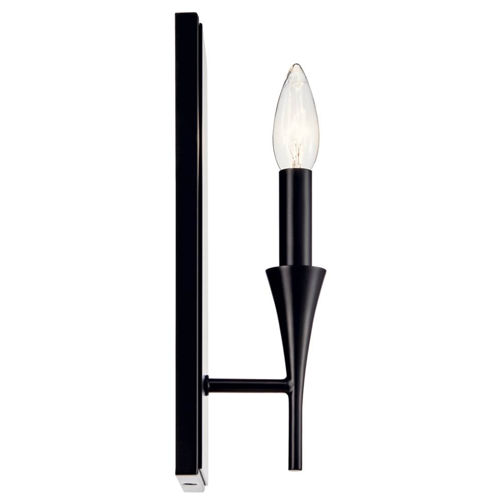 Kichler Lighting 52694BK Black Alvaro 11.5 Inch 1 Light Wall Sconce In Black Image 4