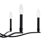 Kichler Lighting 52695BK Black Malene 32 Inch 6 Light Chandelier In Black Image 5