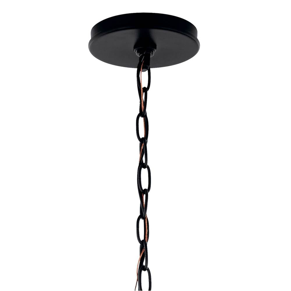 Kichler Lighting 52695BK Black Malene 32 Inch 6 Light Chandelier In Black Image 6