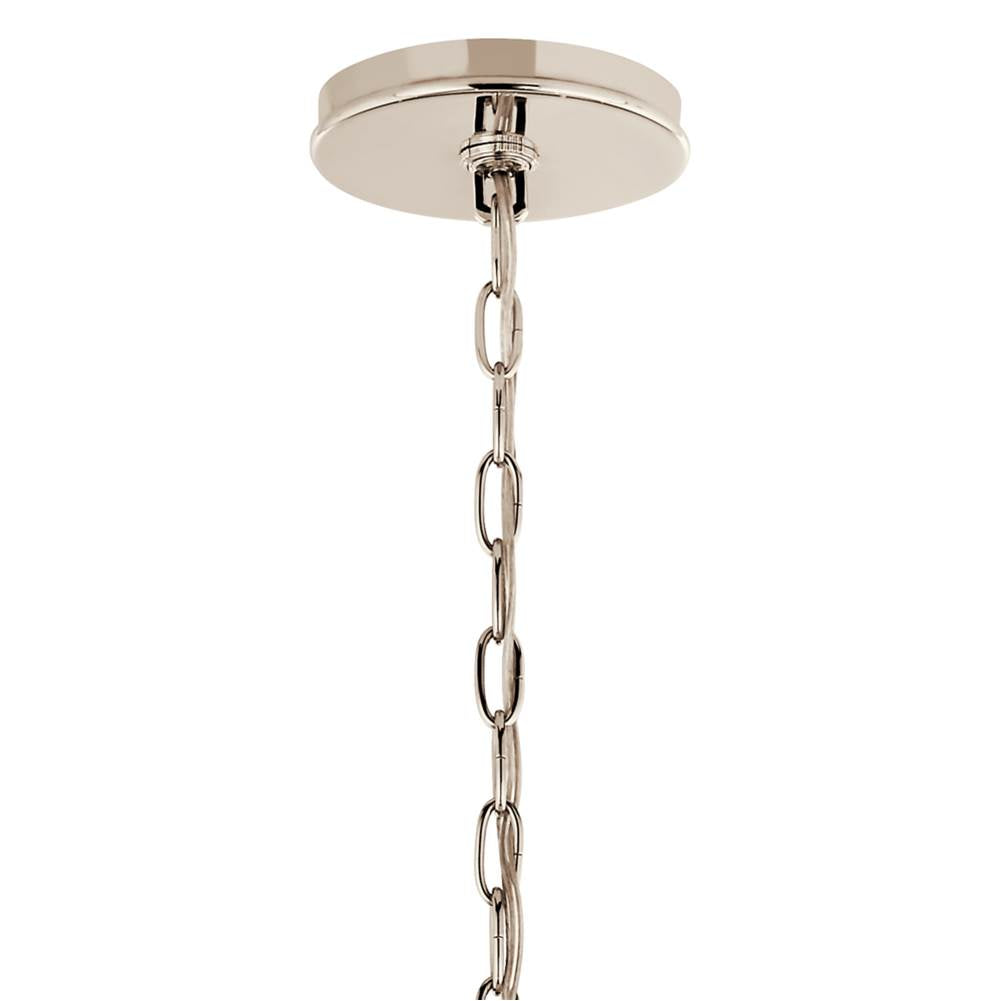 Kichler Lighting 52695PN Polished Nickel Malene 32 Inch 6 Light Chandelier In Polished Nickel Image 6