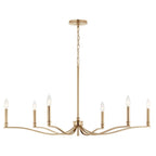 Kichler Lighting 52696CPZ Champagne Bronze Malene 42 Inch 6 Light Chandelier In Champagne Bronze Image 4