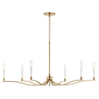 Kichler Lighting 52696CPZ Champagne Bronze Malene 42 Inch 6 Light Chandelier In Champagne Bronze Image 3
