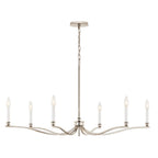 Kichler Lighting 52696PN Polished Nickel Malene 42 Inch 6 Light Chandelier In Polished Nickel Image 3