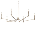 Kichler Lighting Malene 42 Inch 6 Light Chandelier In Polished Nickel