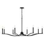 Kichler Lighting 52697BK Black Malene 52 Inch 8 Light Chandelier In Black Image 4