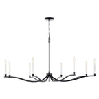Kichler Lighting 52697BK Black Malene 52 Inch 8 Light Chandelier In Black Image 3
