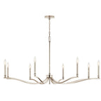 Kichler Lighting 52697PN Polished Nickel Malene 52 Inch 8 Light Chandelier In Polished Nickel Image 4
