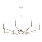 Kichler Lighting 52697PN Polished Nickel Malene 52 Inch 8 Light Chandelier In Polished Nickel Image 1