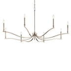 Kichler Lighting Malene 52 Inch 8 Light Chandelier In Polished Nickel