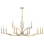 Kichler Lighting 52698CPZ Champagne Bronze Malene 52.75 Inch 14 Light 2-tier Chandelier In Champagne Bronze Image 4