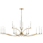 Kichler Lighting 52698CPZ Champagne Bronze Malene 52.75 Inch 14 Light 2-tier Chandelier In Champagne Bronze Image 3